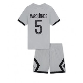 Baby Fußballbekleidung Paris Saint-Germain Marquinhos #5 Auswärtstrikot 2022-23 Kurzarm (+ kurze hosen)